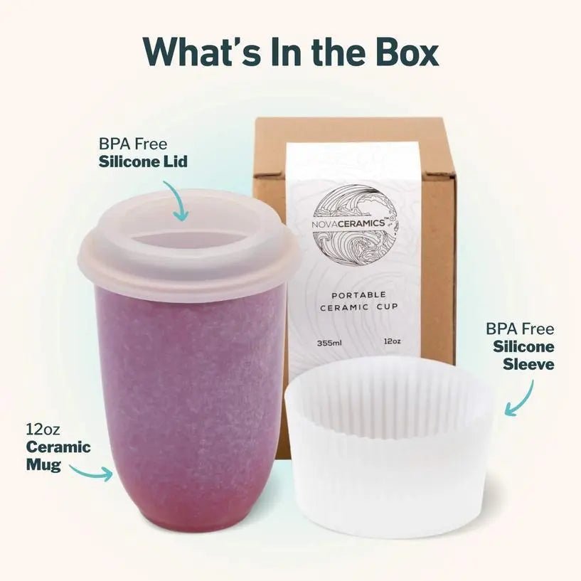 Astral Bloom 12oz Ceramic Travel Mug - My SensibiliTeas - travel mugs from Nova Ceramics Travel Mugs