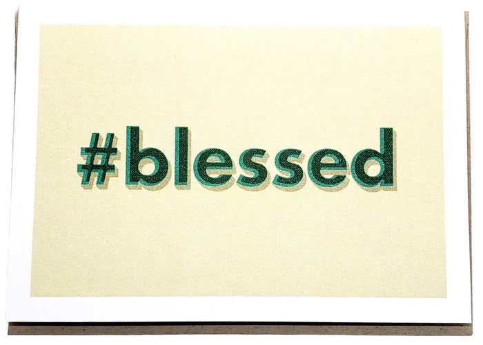 #Blessed Greeting Card