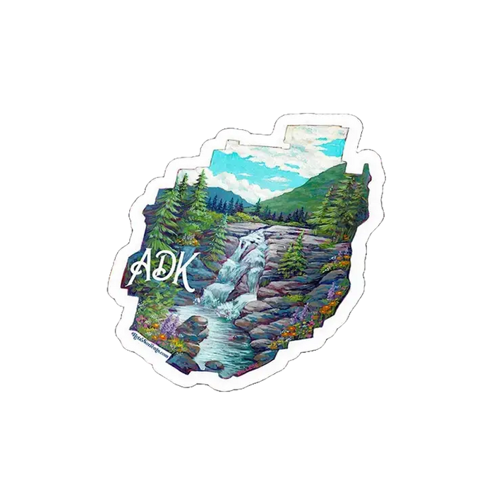 Adirondack Park Waterfall Sticker