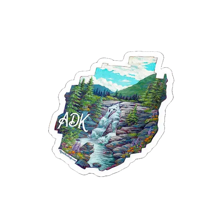 Adirondack Park Waterfall Sticker