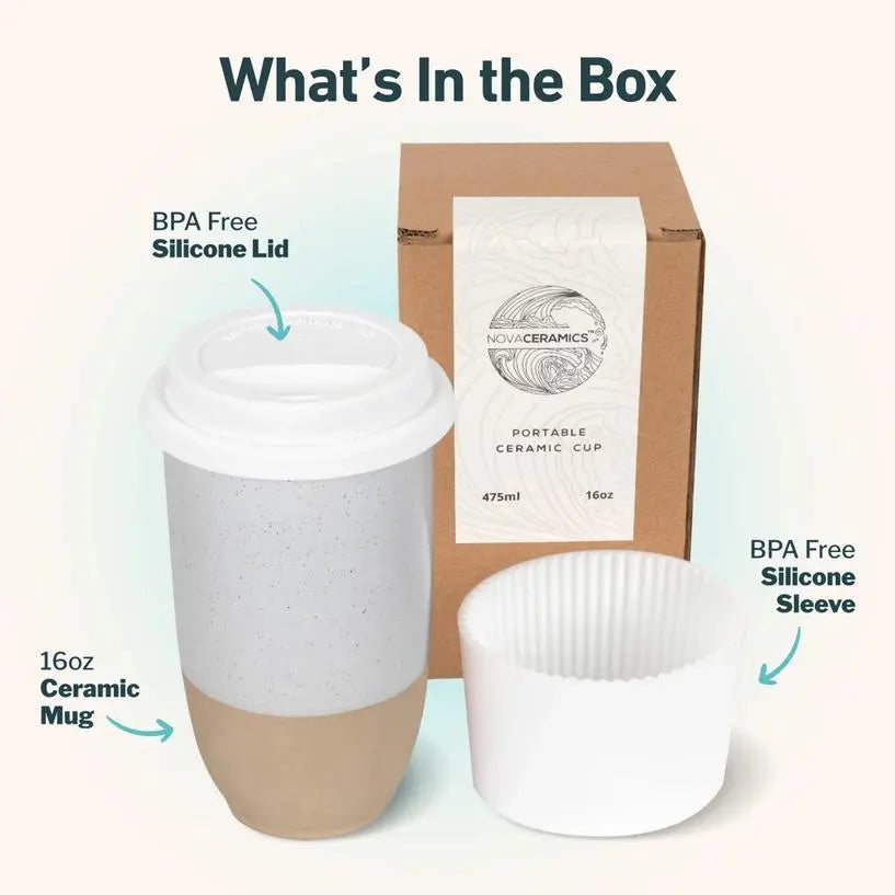 Dune 16 oz Ceramic Travel Mug