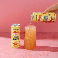 Peach Ginger Sparkling Prebiotic + Probiotic Drink