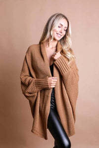 Bat Sleeve Knit Cardigan