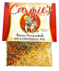 Bacon Horseradish Dip and Cheeseball Mix - My SensibiliTeas - Bacon dip mix from Carmie's Kitchen
