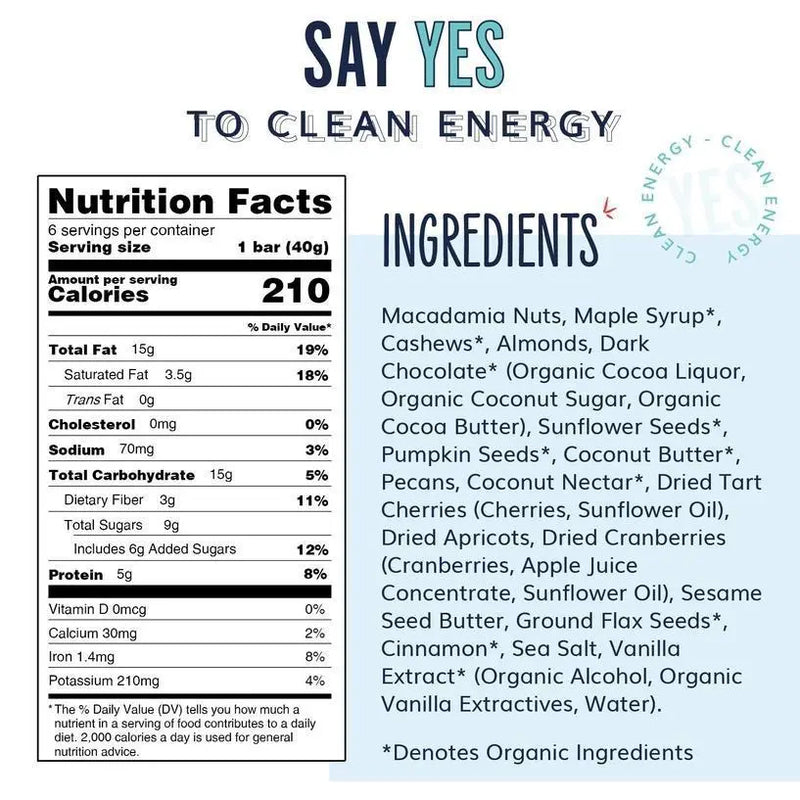 Macadamia Cherry Chocolate Yes Bar