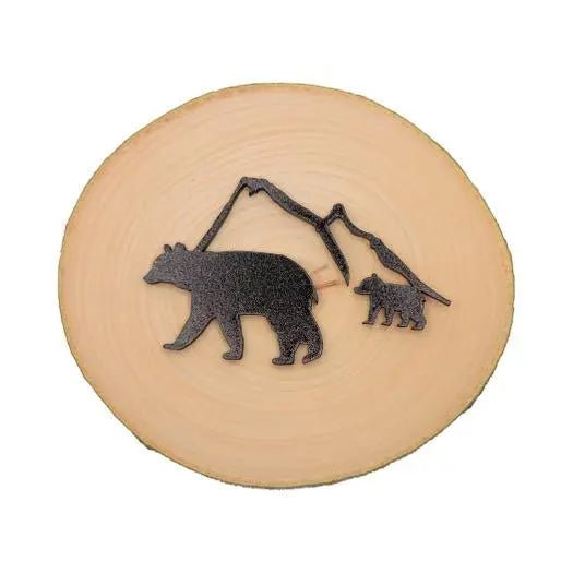Bear and Cub Mountains Magnet - My SensibiliTeas - live wood magnet from Spears Creations
