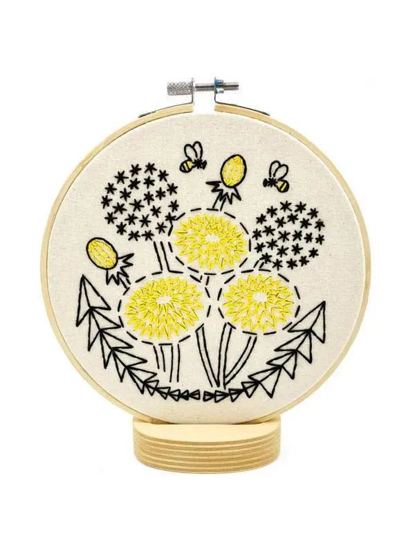 Bee Kind, Dandelion Embroidery Kit - My SensibiliTeas - embroidery kit from Hook, Line & Tinker