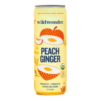 Peach Ginger Sparkling Prebiotic + Probiotic Drink