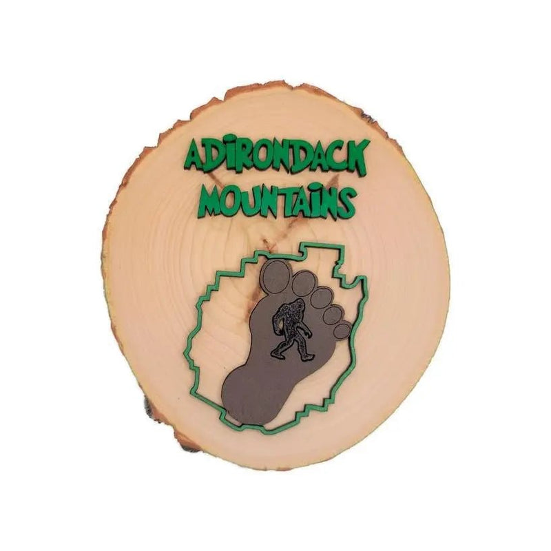Bigfoot Adk Mtns Ornament - My SensibiliTeas - wood slice ornament from Spears Creations