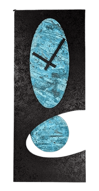 Black 24 Verdi Oval Pendulum Clock - My SensibiliTeas - artisan pendulum clock from Leonie Lacouette