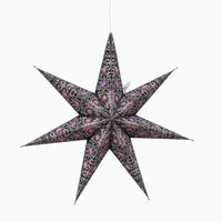 Black and Pink Cathedral Star Lantern - My SensibiliTeas - paper star lantern from Artschatz