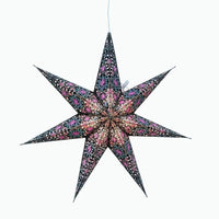 Black and Pink Cathedral Star Lantern - My SensibiliTeas - paper star lantern from Artschatz