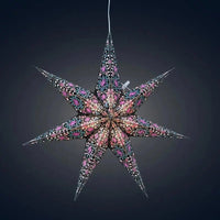 Black and Pink Cathedral Star Lantern - My SensibiliTeas - paper star lantern from Artschatz