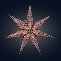 Black and Pink Cathedral Star Lantern - My SensibiliTeas - paper star lantern from Artschatz