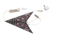 Black and Pink Cathedral Star Lantern - My SensibiliTeas - paper star lantern from Artschatz