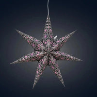 Black and Pink Cathedral Star Lantern - My SensibiliTeas - paper star lantern from Artschatz