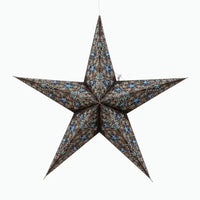 Black and Turquoise Cathedral Star Lantern - My SensibiliTeas - paper star lantern from Artschatz