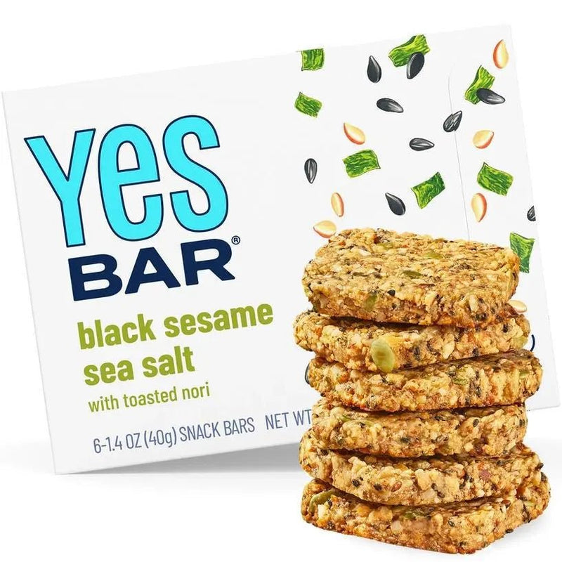 Black Sesame Sea Salt Yes Bar - My SensibiliTeas - healthy snacks from Yes Bar