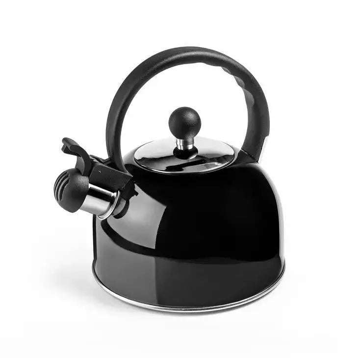 Black Stainless Steel Whistling Kettle - My SensibiliTeas - from My SensibiliTeas