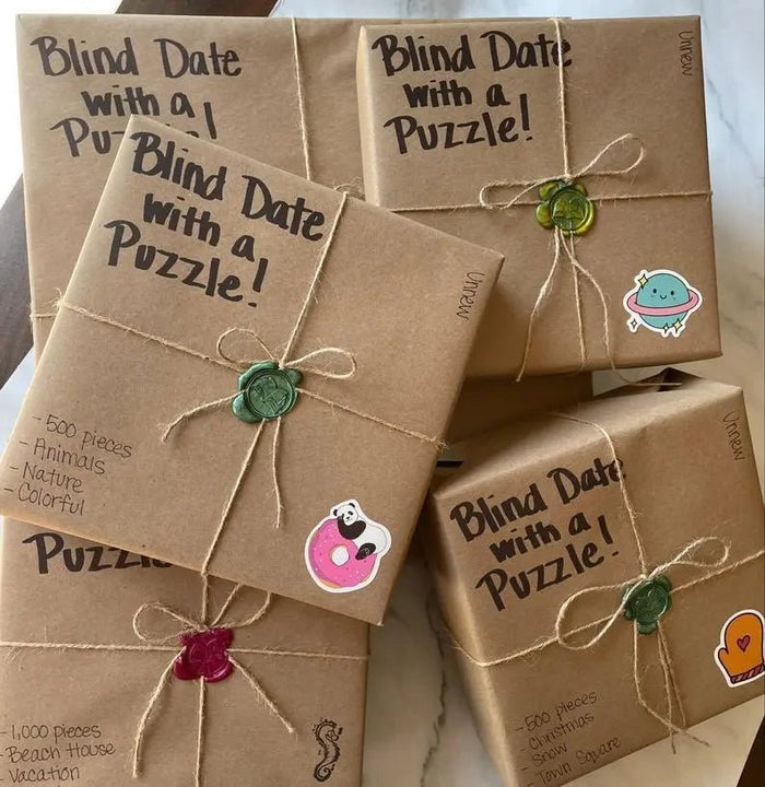 Blind Date With a Puzzle - My SensibiliTeas - mystery puzzle from I Love Books and Bows
