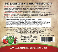 BLT Dip and Cheeseball Mix - My SensibiliTeas - dip mix from Carmie's Kitchen