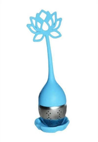 Blue Lotus Silicone and Stainless Steel Infuser - My SensibiliTeas - silicone infuser from SensibiliTeas