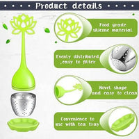 Blue Lotus Silicone and Stainless Steel Infuser - My SensibiliTeas - silicone infuser from SensibiliTeas