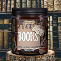 Books 9 oz Bookish Book Lovers Coconut Soy Candle - My SensibiliTeas - bookish candle from Faded Embers