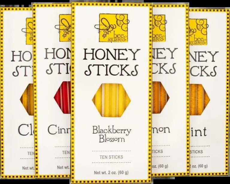 Box of 10 Honey Sticks - My SensibiliTeas - honey sticks from Bee Squared Apiaries