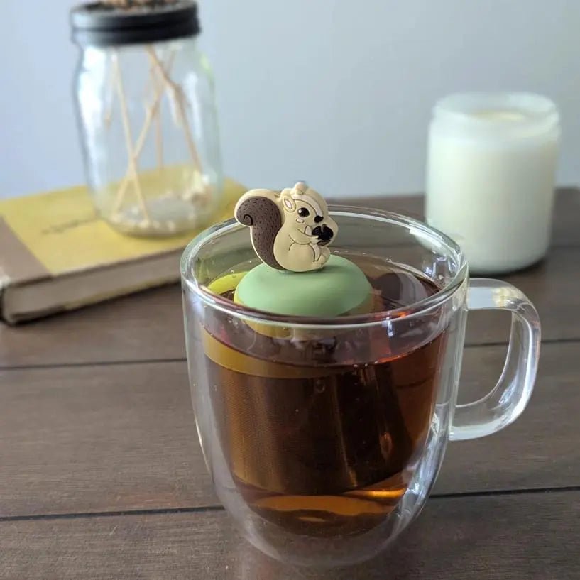 Brown Squirrel Floating Tea Steeper - My SensibiliTeas - tea infuser from Float2Infuse