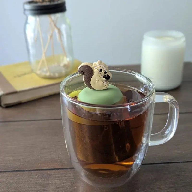 Brown Squirrel Floating Tea Steeper - My SensibiliTeas - tea infuser from Float2Infuse