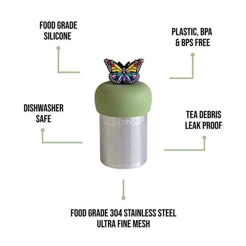 Butterfly Floating Tea Steeper - My SensibiliTeas - tea infuser from Float2Infuse