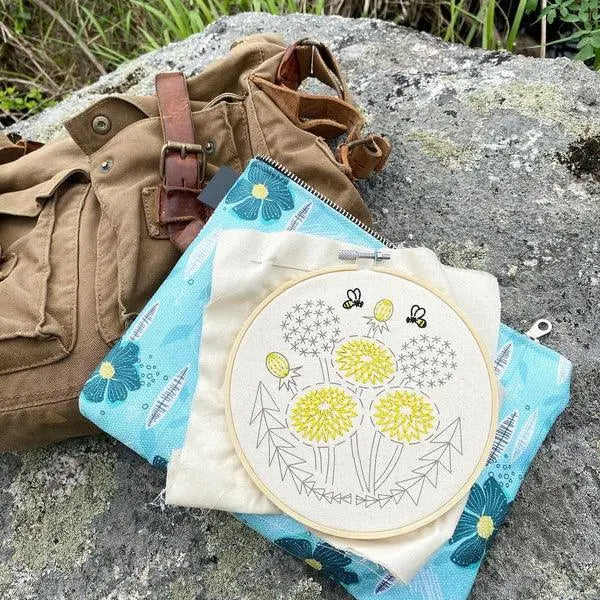 Bee Kind, Dandelion Embroidery Kit