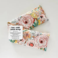 Hot & Cold Therapy Neck Wrap - Packed Watercolor Floral