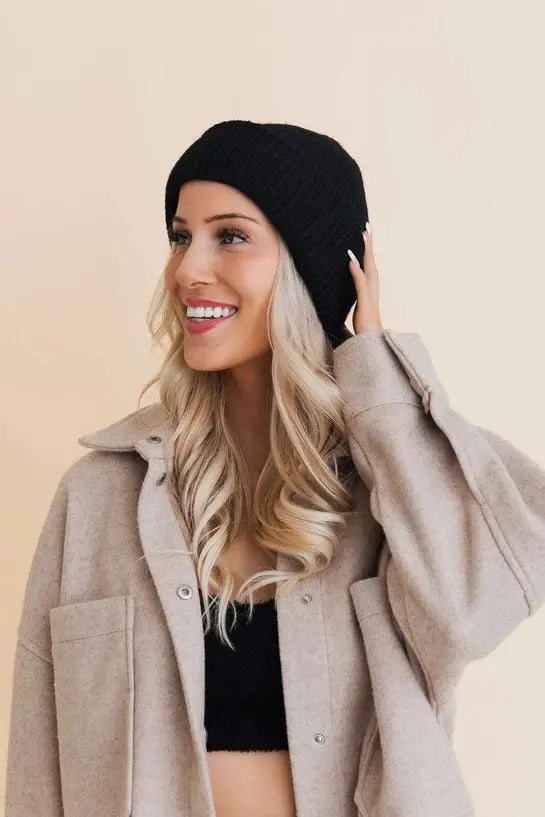 Recycled Yarn Winter Beanie - Eco-Conscious Style