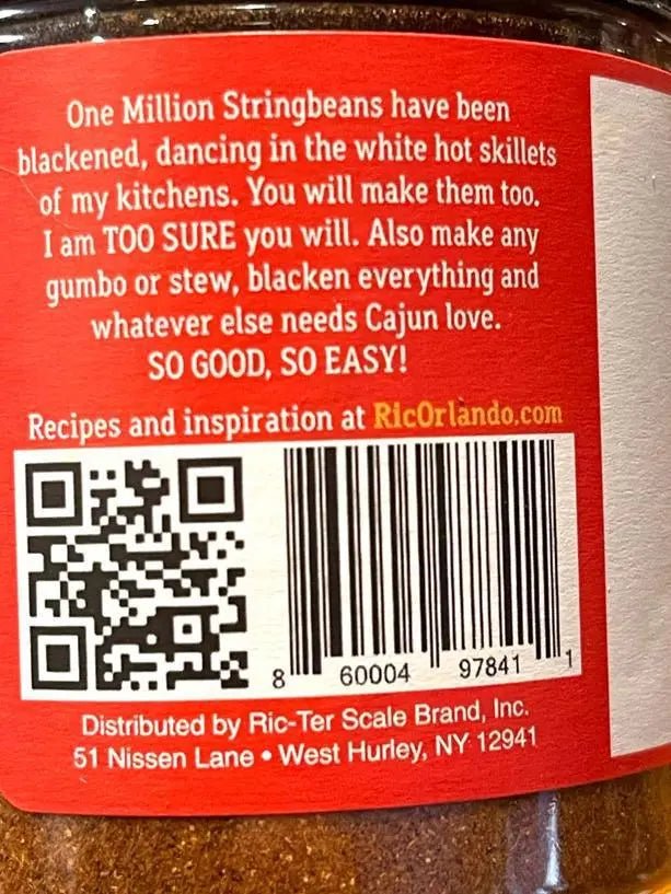 Cage ~ Cajun Seasoning and Blackening Mix - My SensibiliTeas - seasoning blend from Ric Orlando