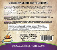 Caramel Chocolate Fudge Cheesecake Dip Mix - My SensibiliTeas - cheesecake dip mix from Carmie's Kitchen