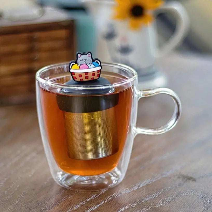 Cat Knitting Floating Tea Steeper - My SensibiliTeas - tea infuser from Float2Infuse Tea Infuser