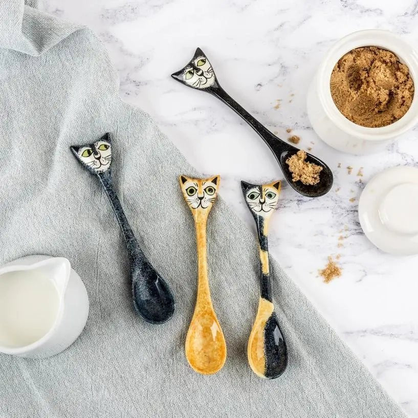 Cat Spoons - My SensibiliTeas - cat spoons from Hannah Turner LTD