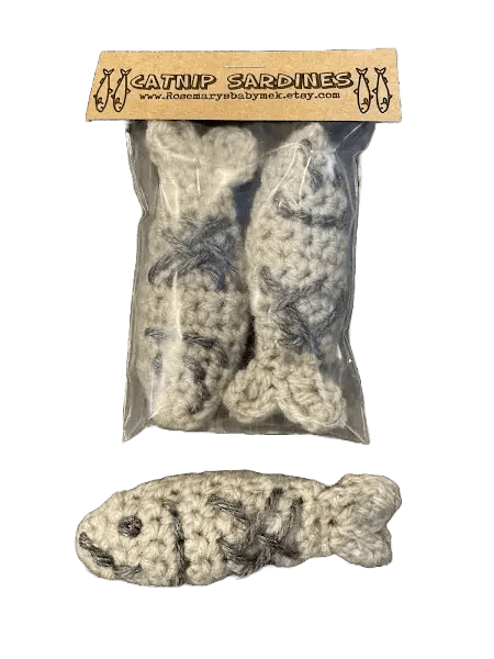 Catnip Sardines - My SensibiliTeas - cat toy from Rosemary's Baby MEK