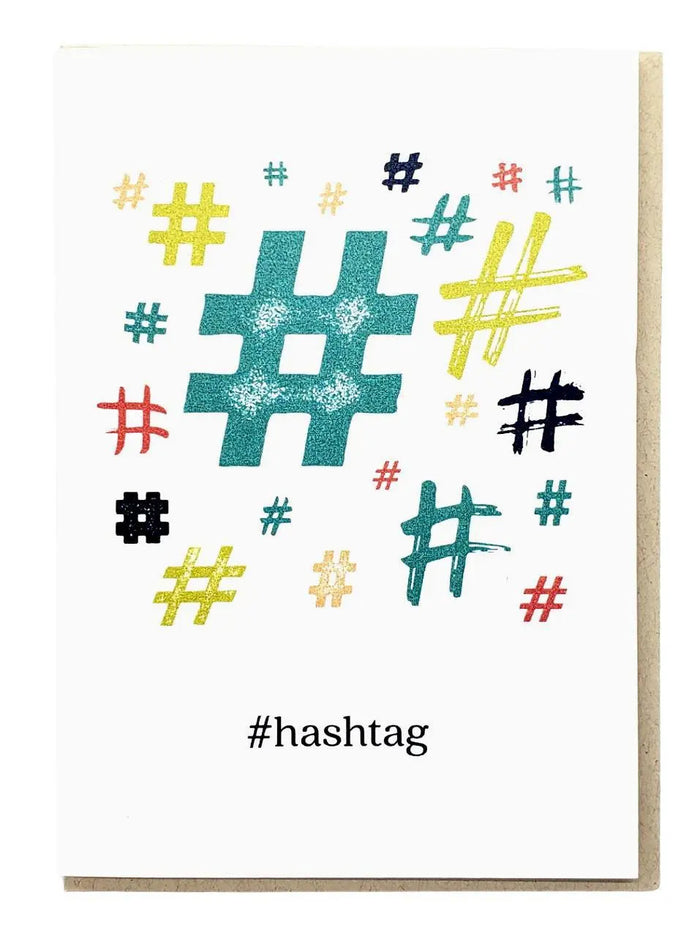#Hashtag Greeting Card