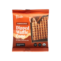Raaka Pumpkin Spice Chocolate Dipped Waffle Cone