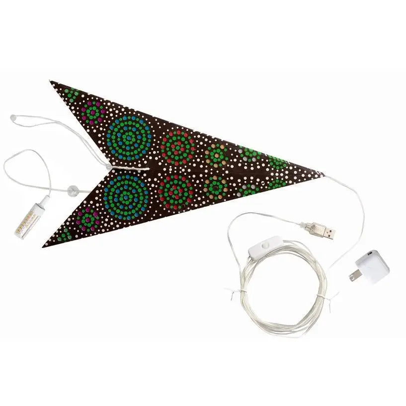 Kaleidoscope Star Lantern - 7 Point, 23 inch