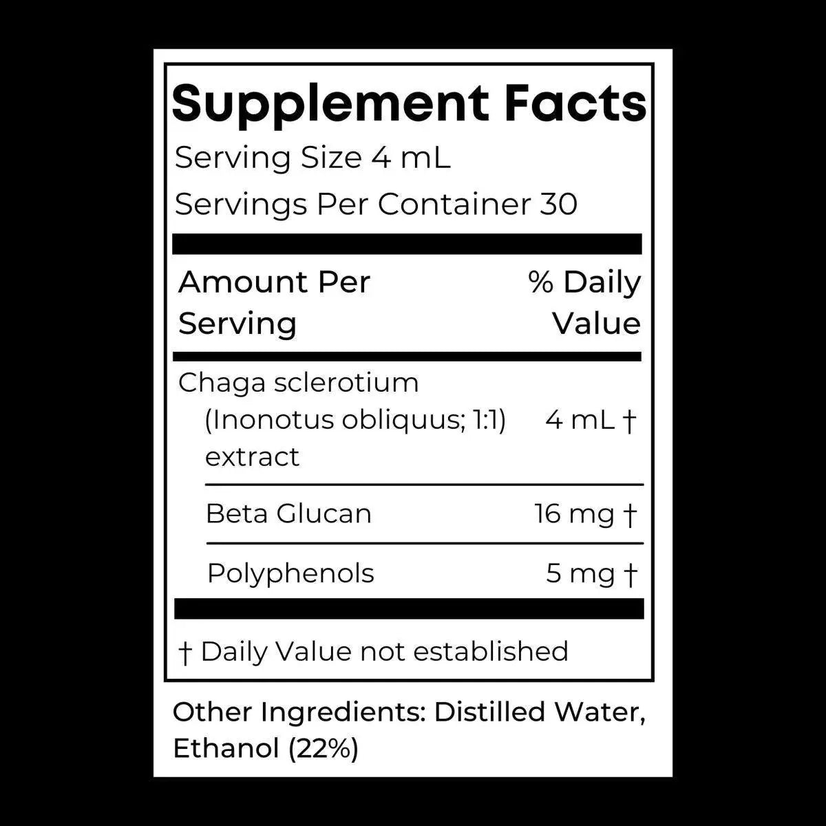 Chaga Tincture - My SensibiliTeas - Mushroom Tincture from Birch Boy's