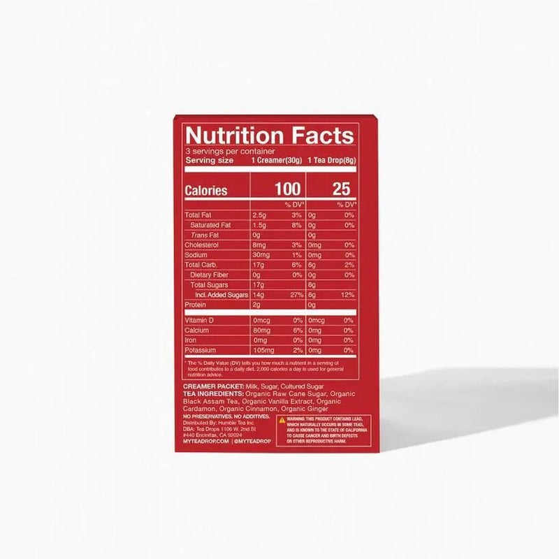 Chai Spice Latte Kit - My SensibiliTeas - Tea drops from Tea Drops