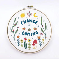 Change is Coming Embroidery Kit - My SensibiliTeas - embroidery kit from budgiegoods