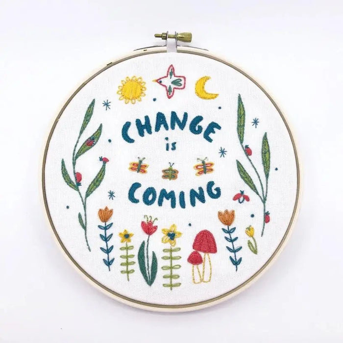 Change is Coming Embroidery Kit - My SensibiliTeas - embroidery kit from budgiegoods