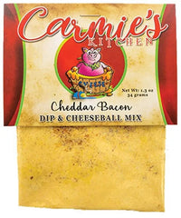 Cheddar Bacon Dip and Cheeseball Mix - My SensibiliTeas - Bacon dip mix from Carmie's Kitchen