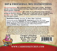 Cheddar Bacon Dip and Cheeseball Mix - My SensibiliTeas - Bacon dip mix from Carmie's Kitchen