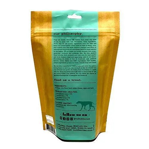 Cheesesteak Biscuit Bag (8 oz) - My SensibiliTeas - all natural dog treats from Bubba Rose Biscuit Co